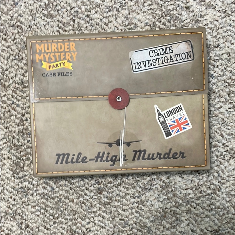 Mile-High Murder Mystery Party Game